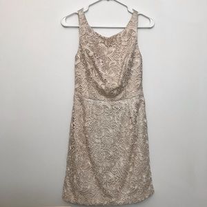 Adian Mattox Lace Dress Cream Wedding